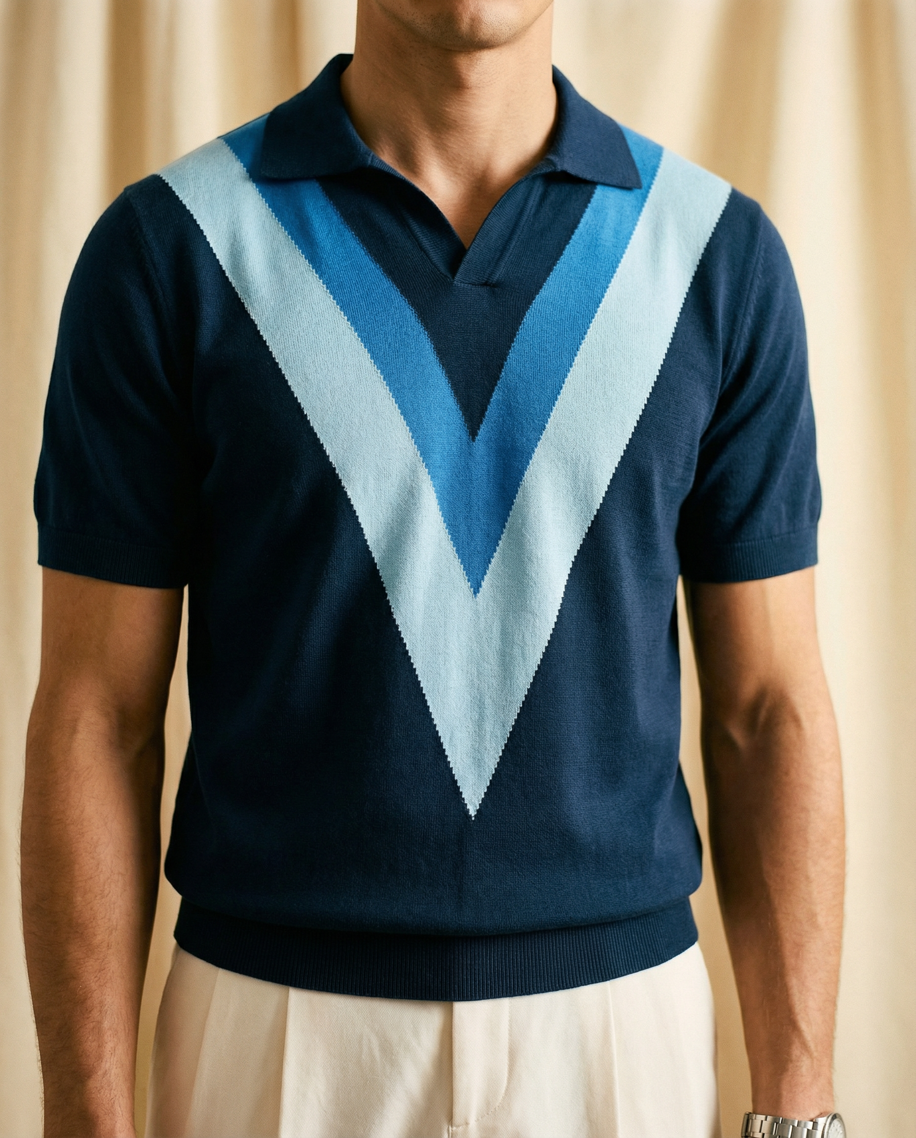 Riviera V Knit Polo