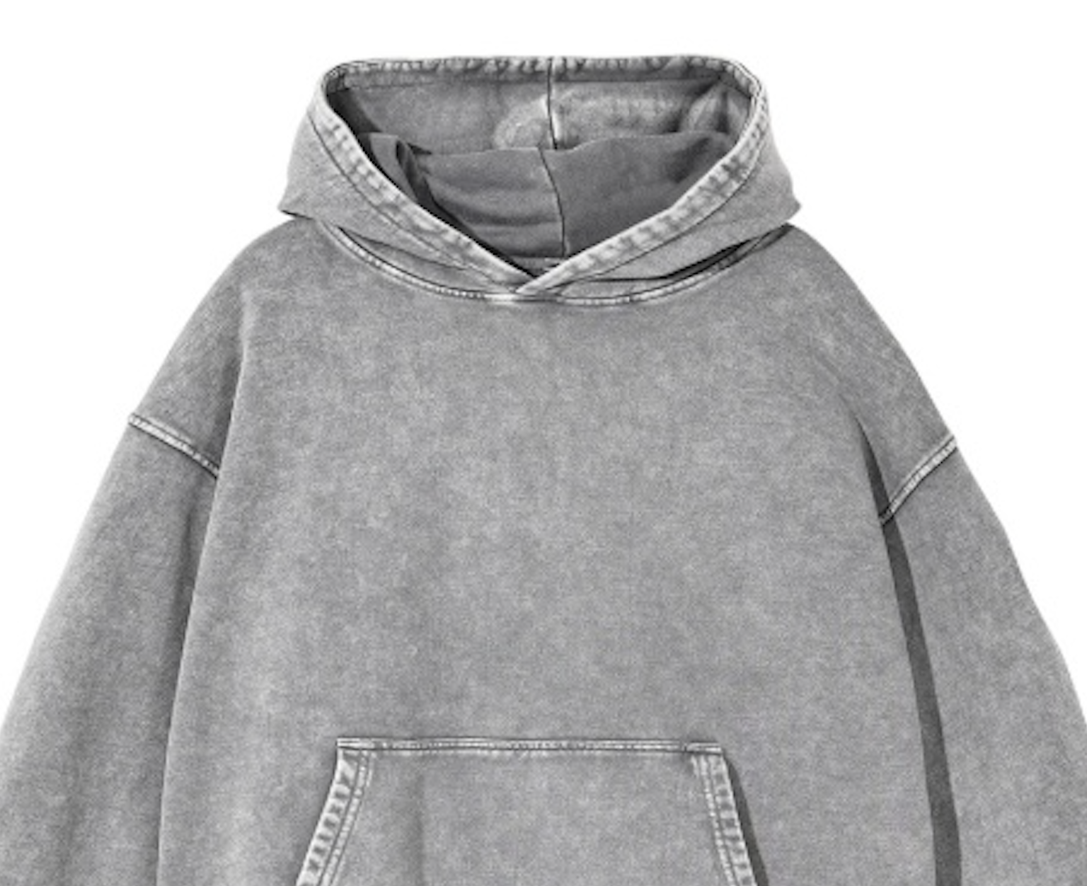 Prestique's Montclair Acid-Wash Hoodie - Ash Gray