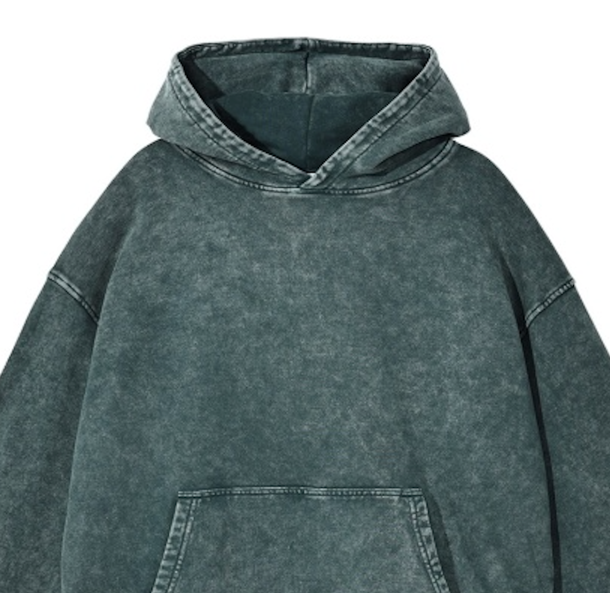 Prestique's Montclair Acid-Wash Hoodie - Slate Green