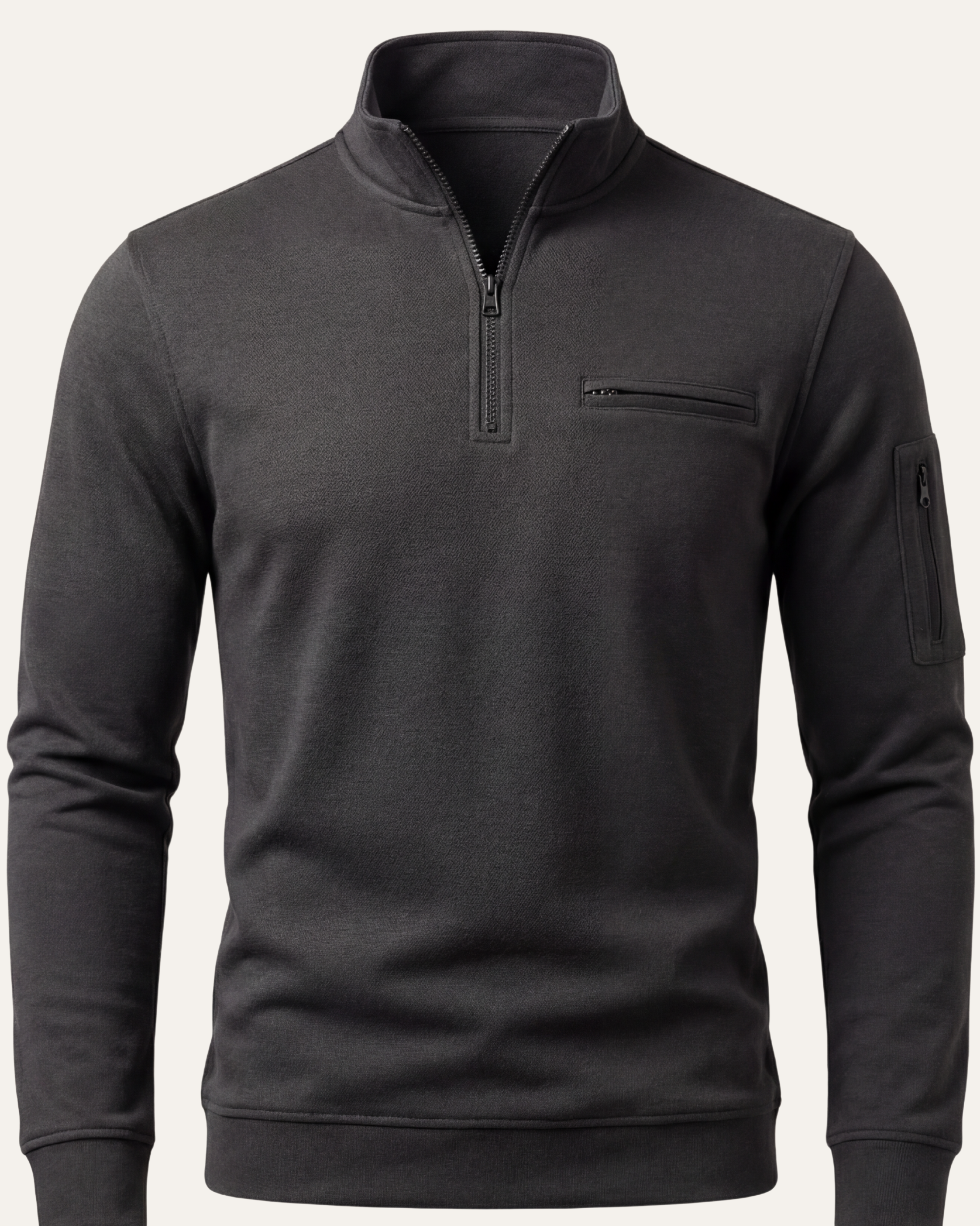Serano Long Sleeve Zip Polo