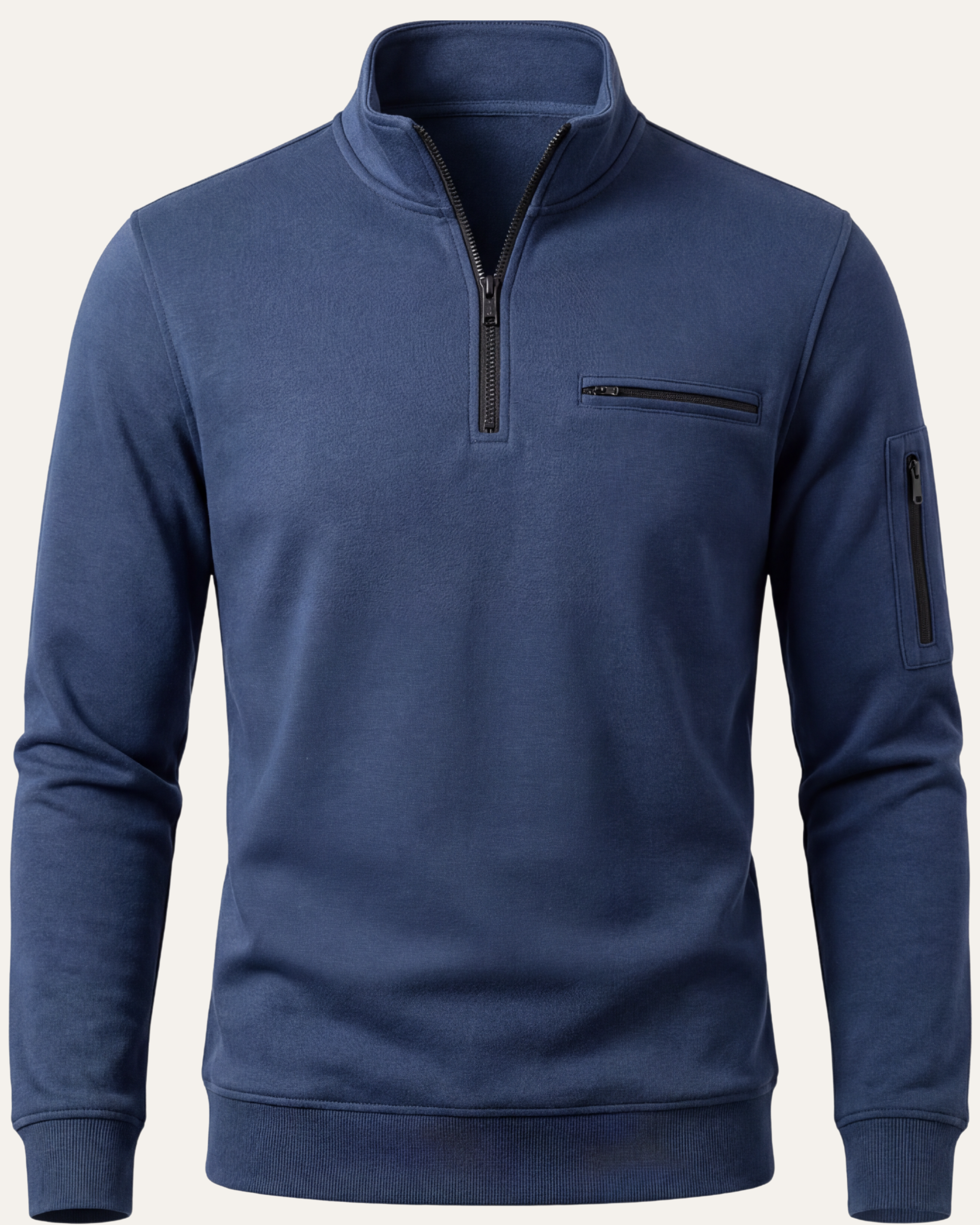 Serano Long Sleeve Zip Polo