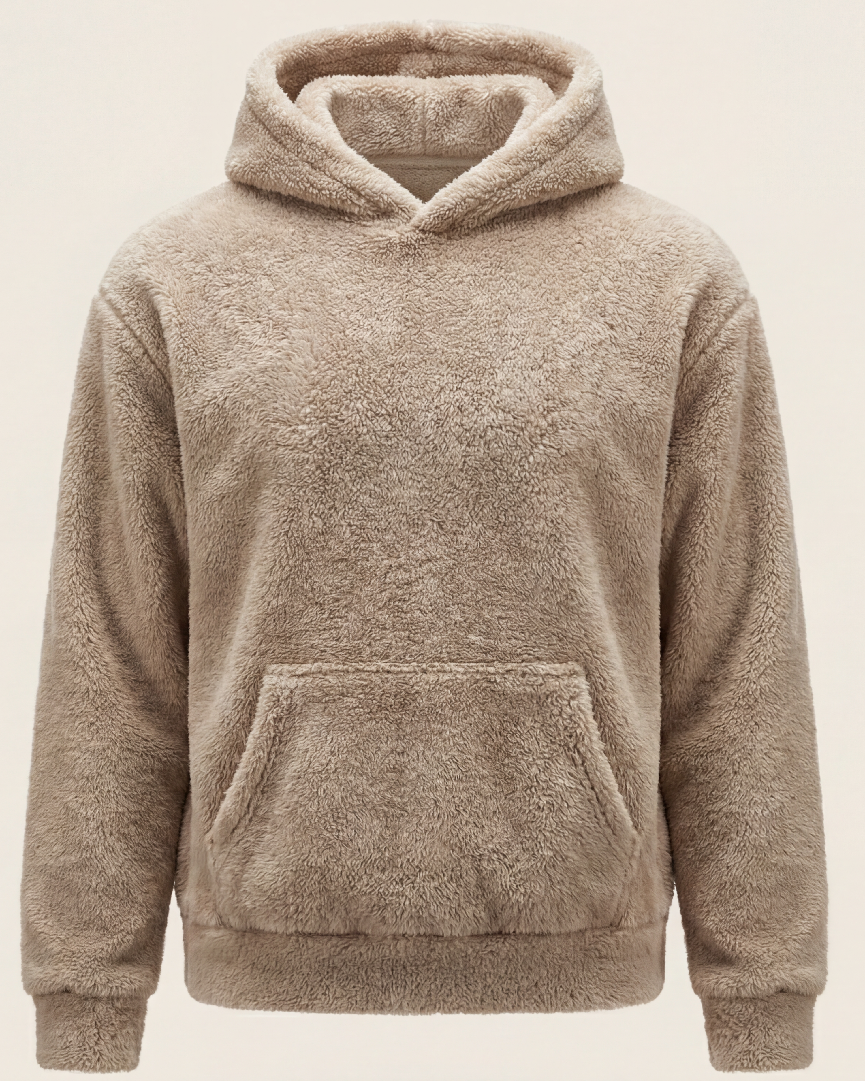 Plush Hoodie - Taupe