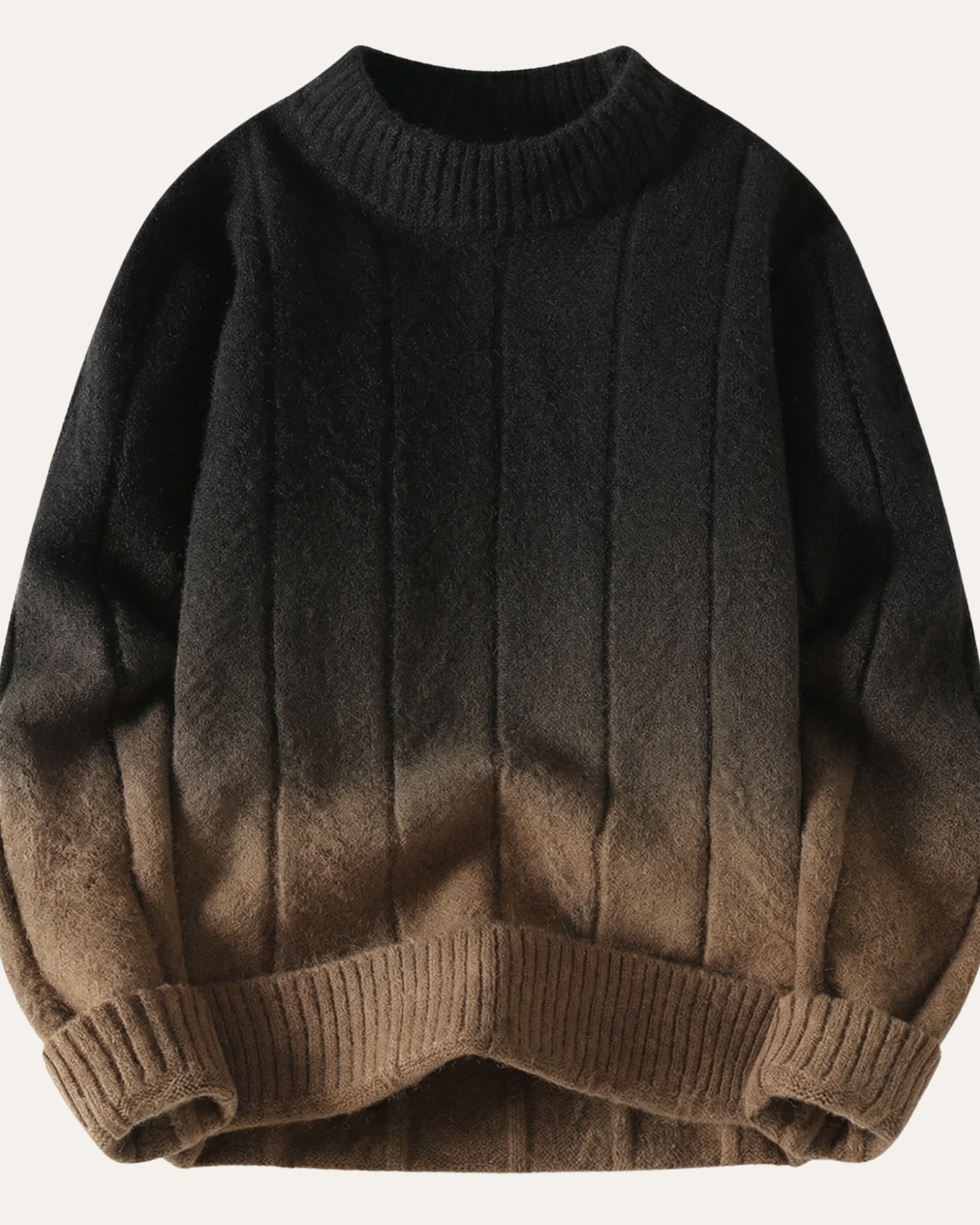 Ombré Crewneck - Mocha Eclipse