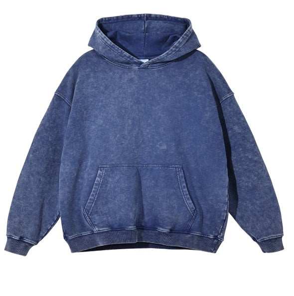 Prestique's Montclair Acid-Wash Hoodie - Indigo Blue