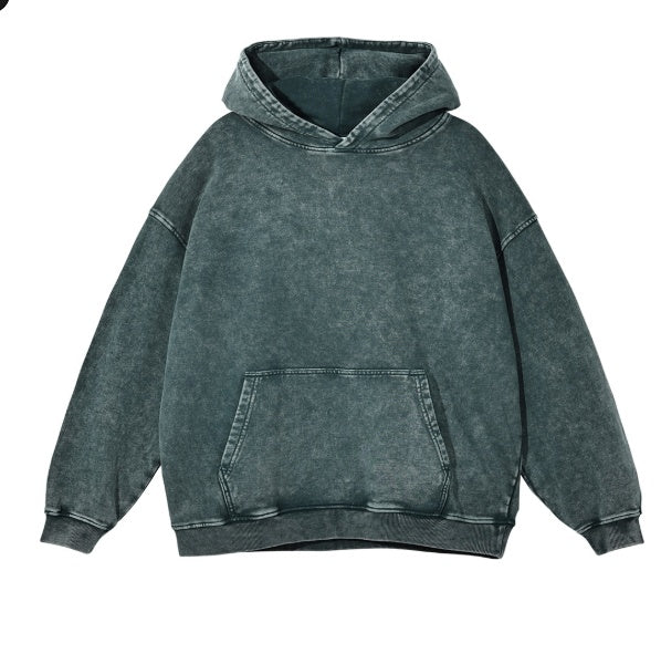 Prestique's Montclair Acid-Wash Hoodie - Slate Green