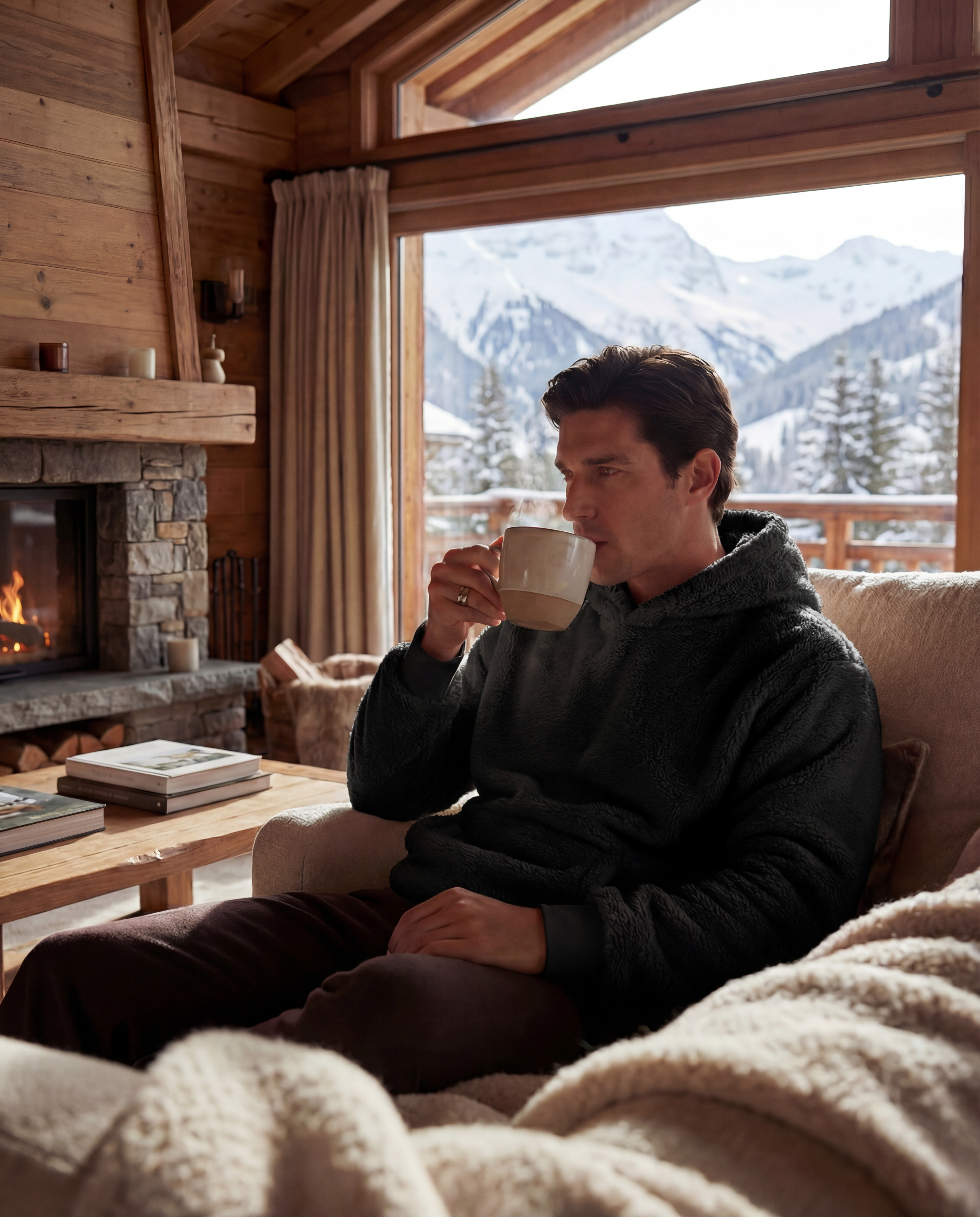 Plush Hoodie - Black