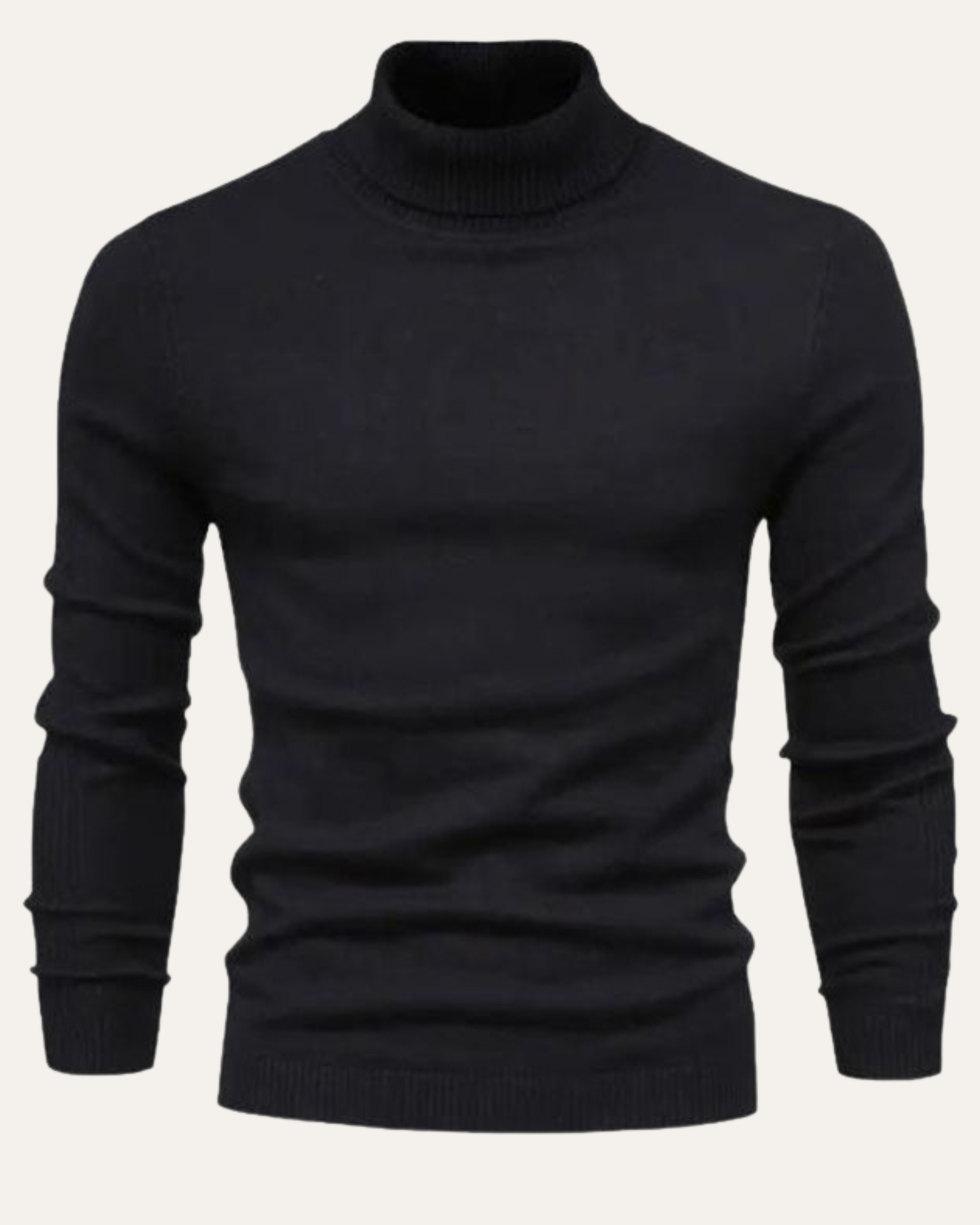 Wool Turtleneck - Black