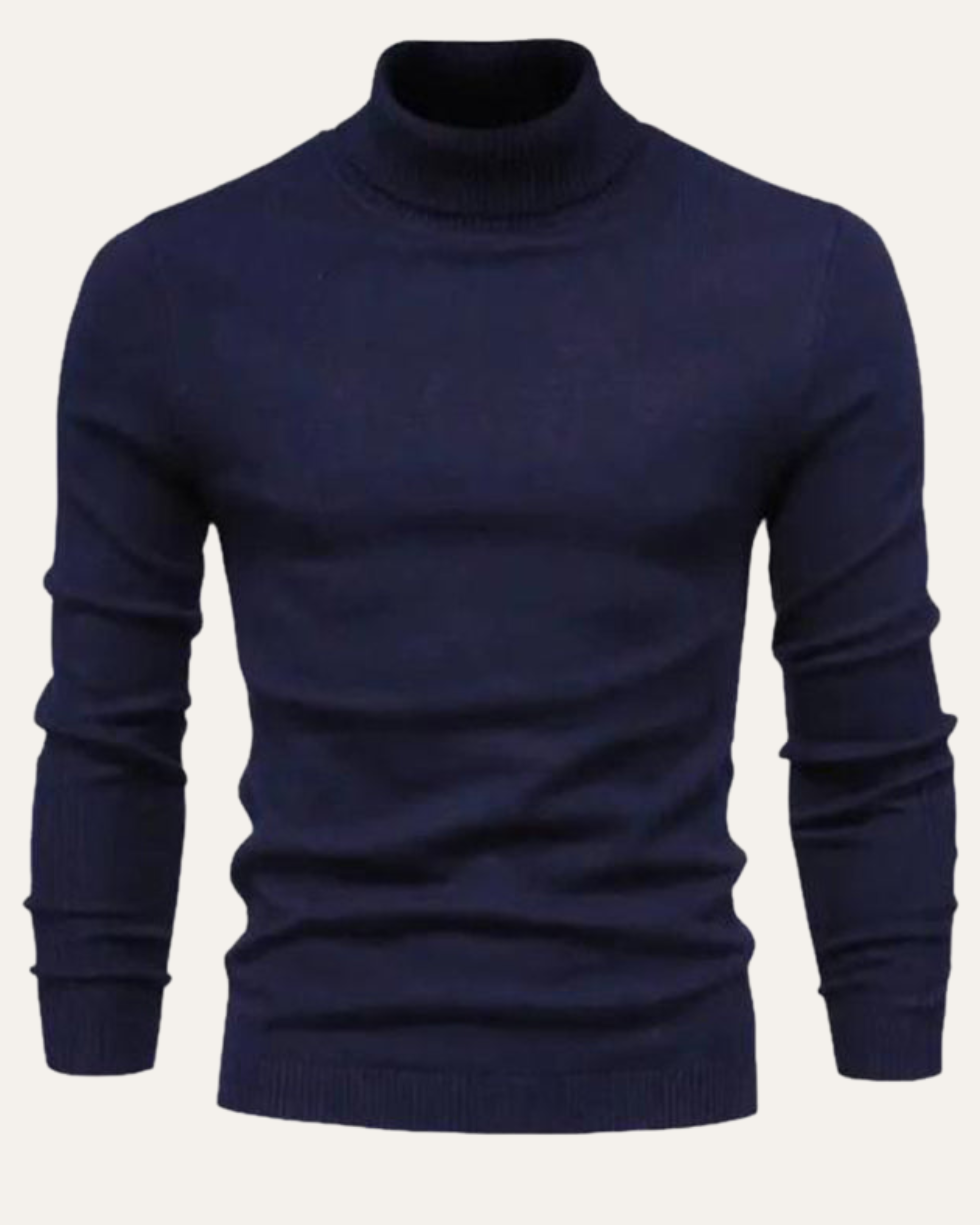 Wool Turtleneck - Navy