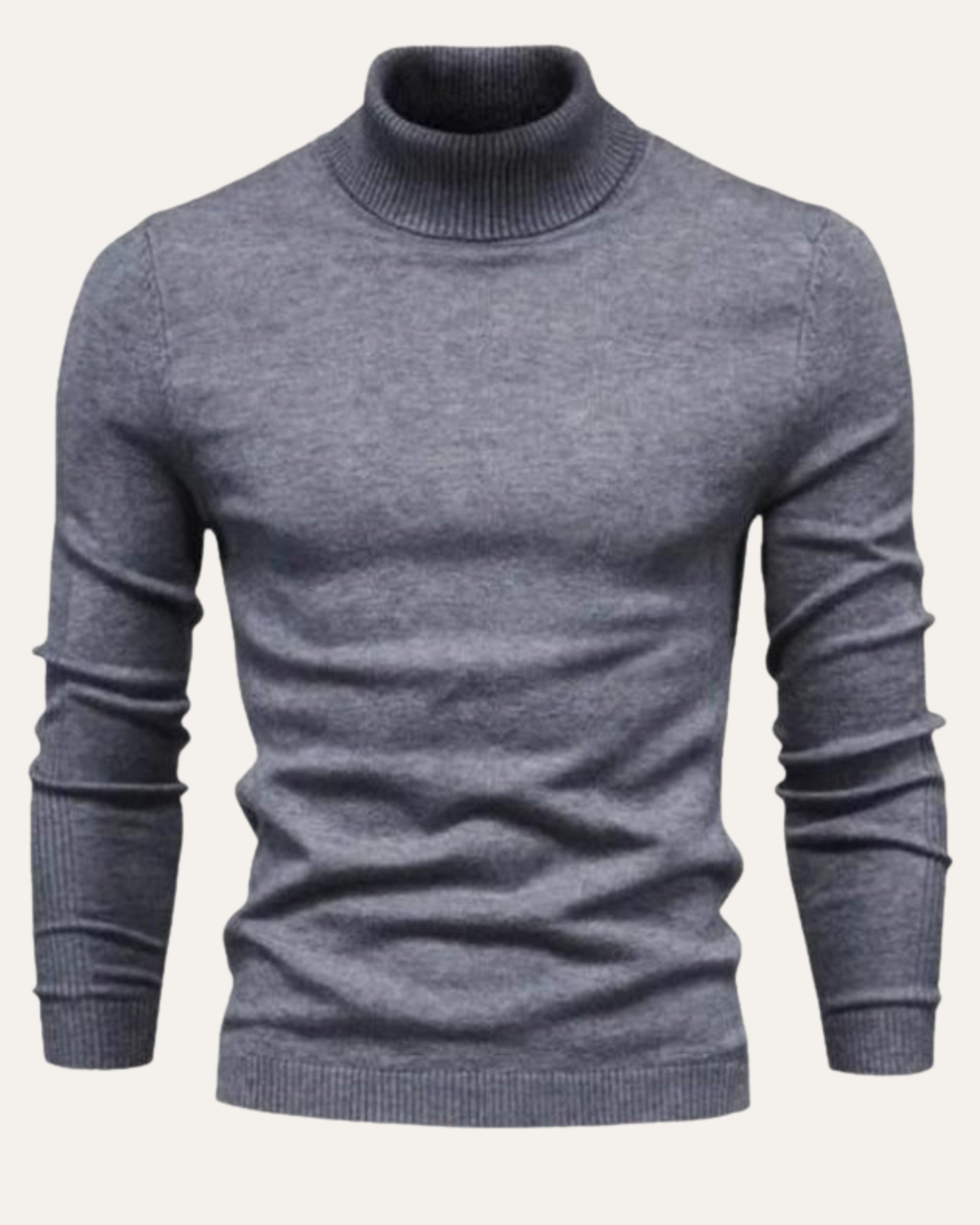 Wool Turtleneck - Gray
